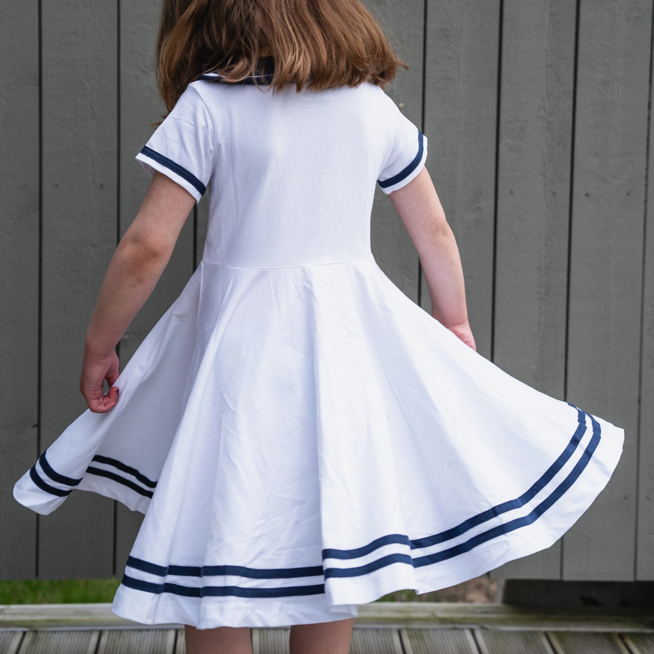 Sailor dress White 98/104