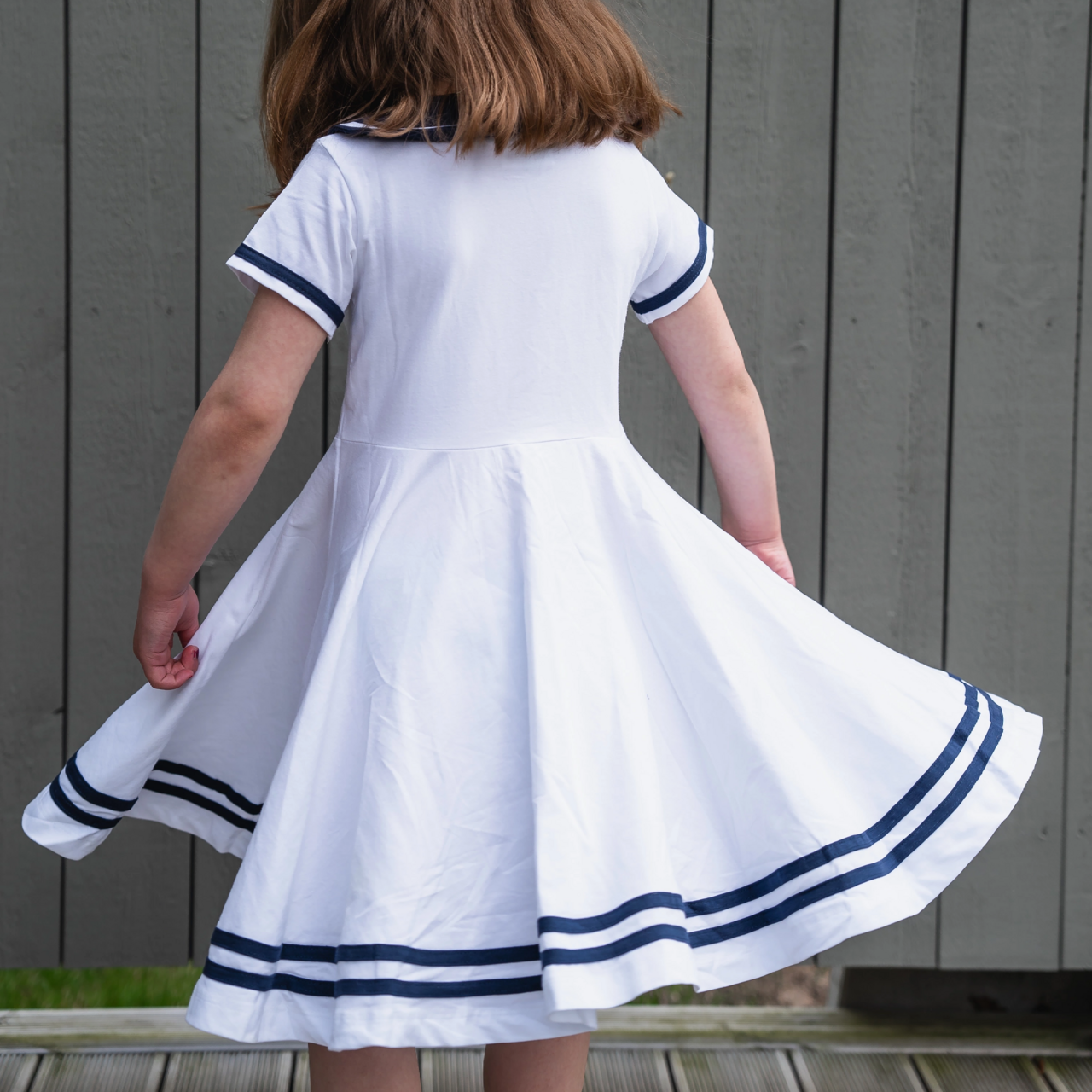 Sailor dress White 134/140