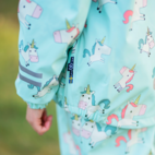 Vuorelliset sadevaatteet Unicorn Mint 86/92