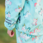 Rain set fleece Unicorn mint  110/116