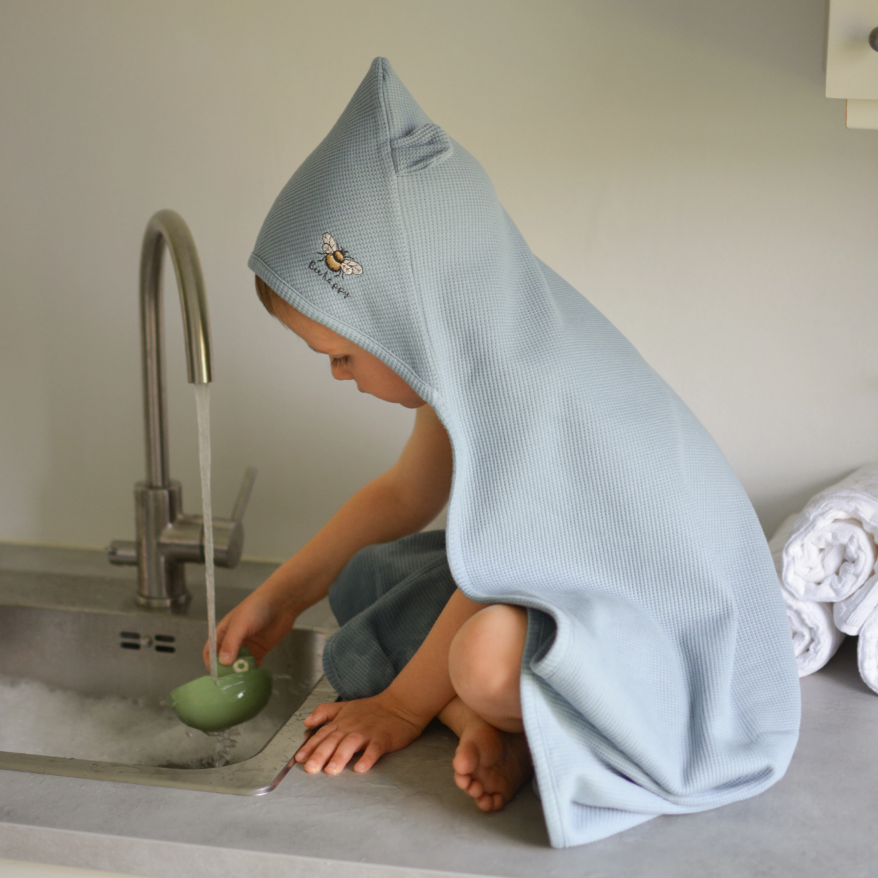 Bath cape Dusty Blue