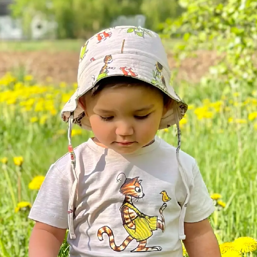 Solhatt Pettson och Findus Beige 10mån - 2 år