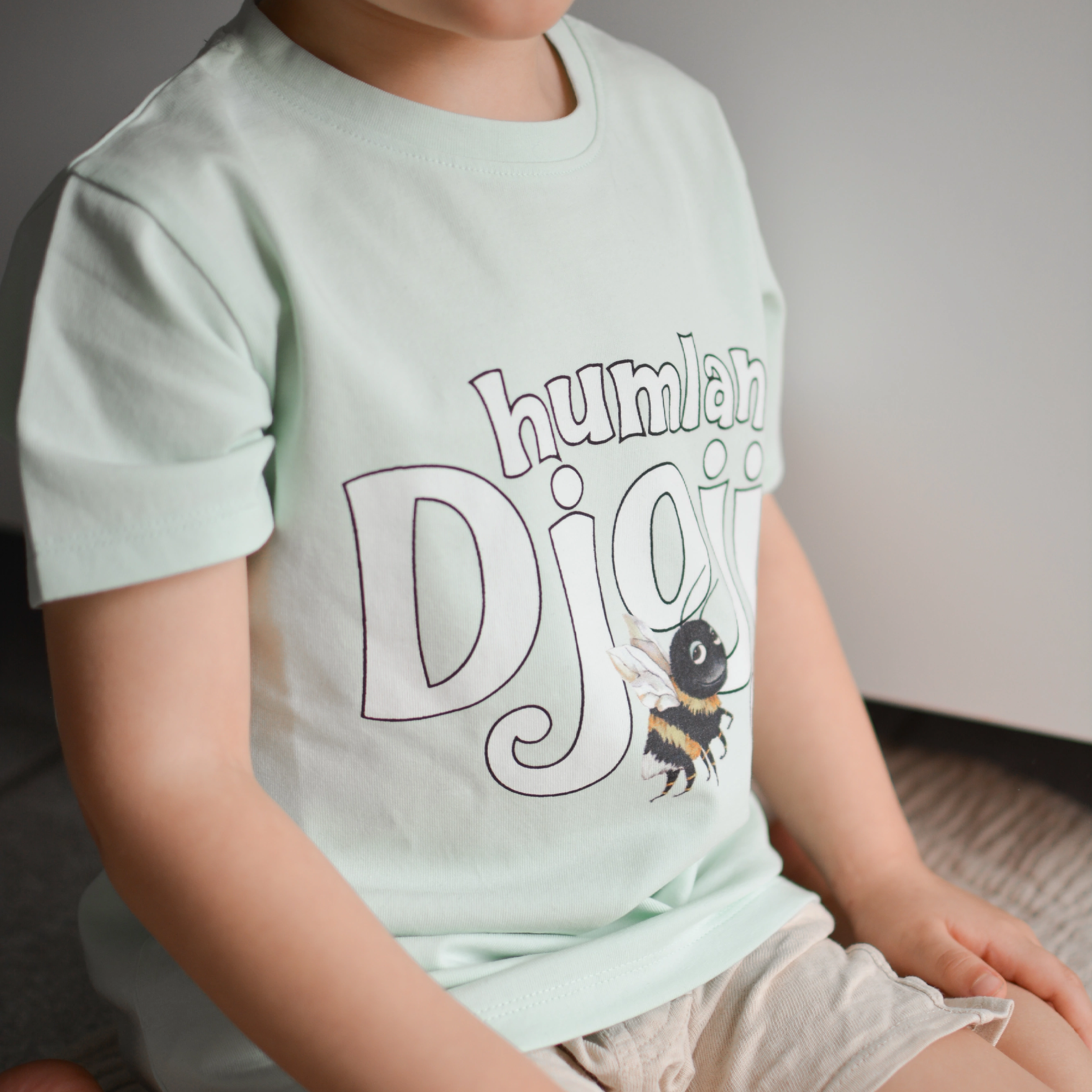 Humlan Djojj logo T-shirt Mint