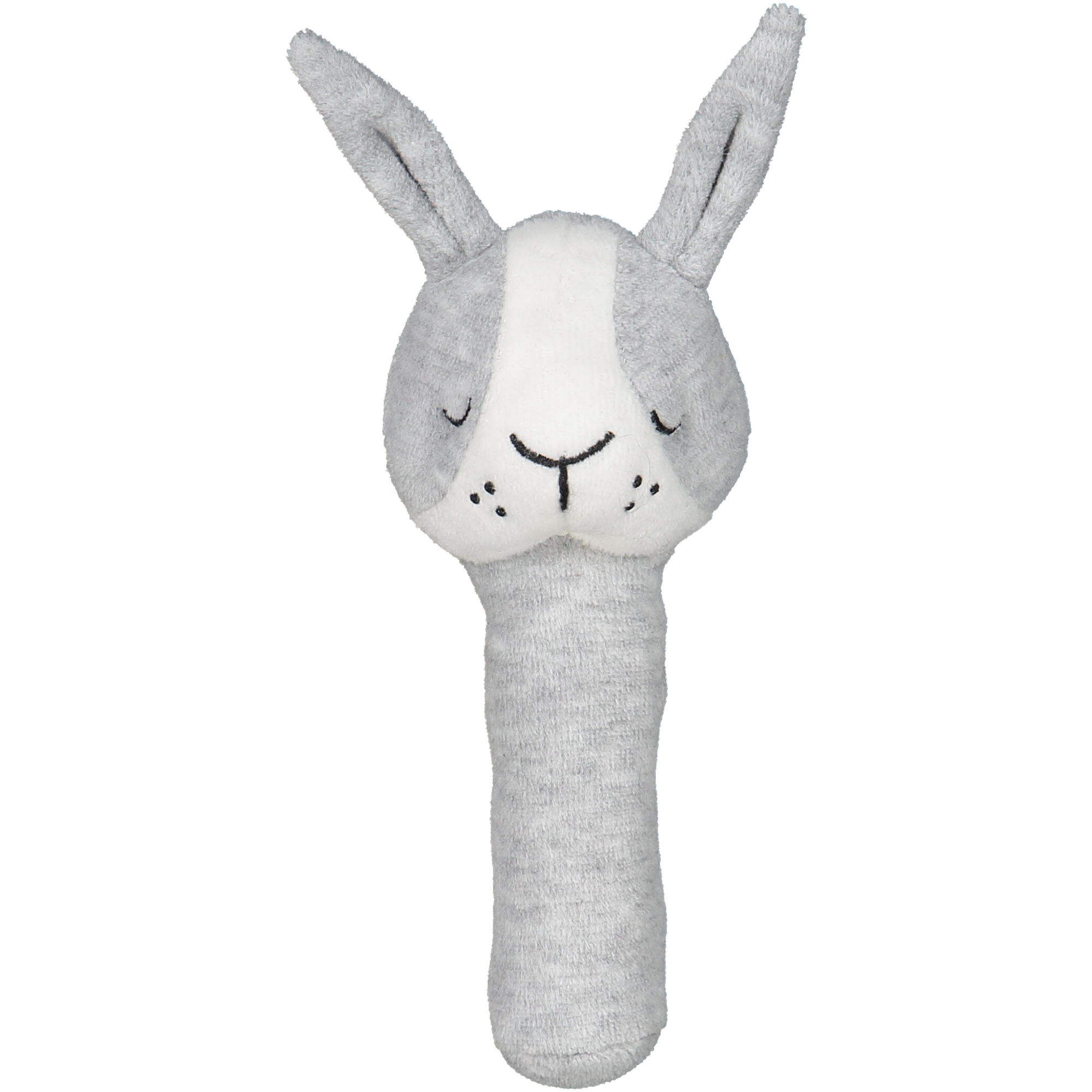 Rabbit rattle Grey/white