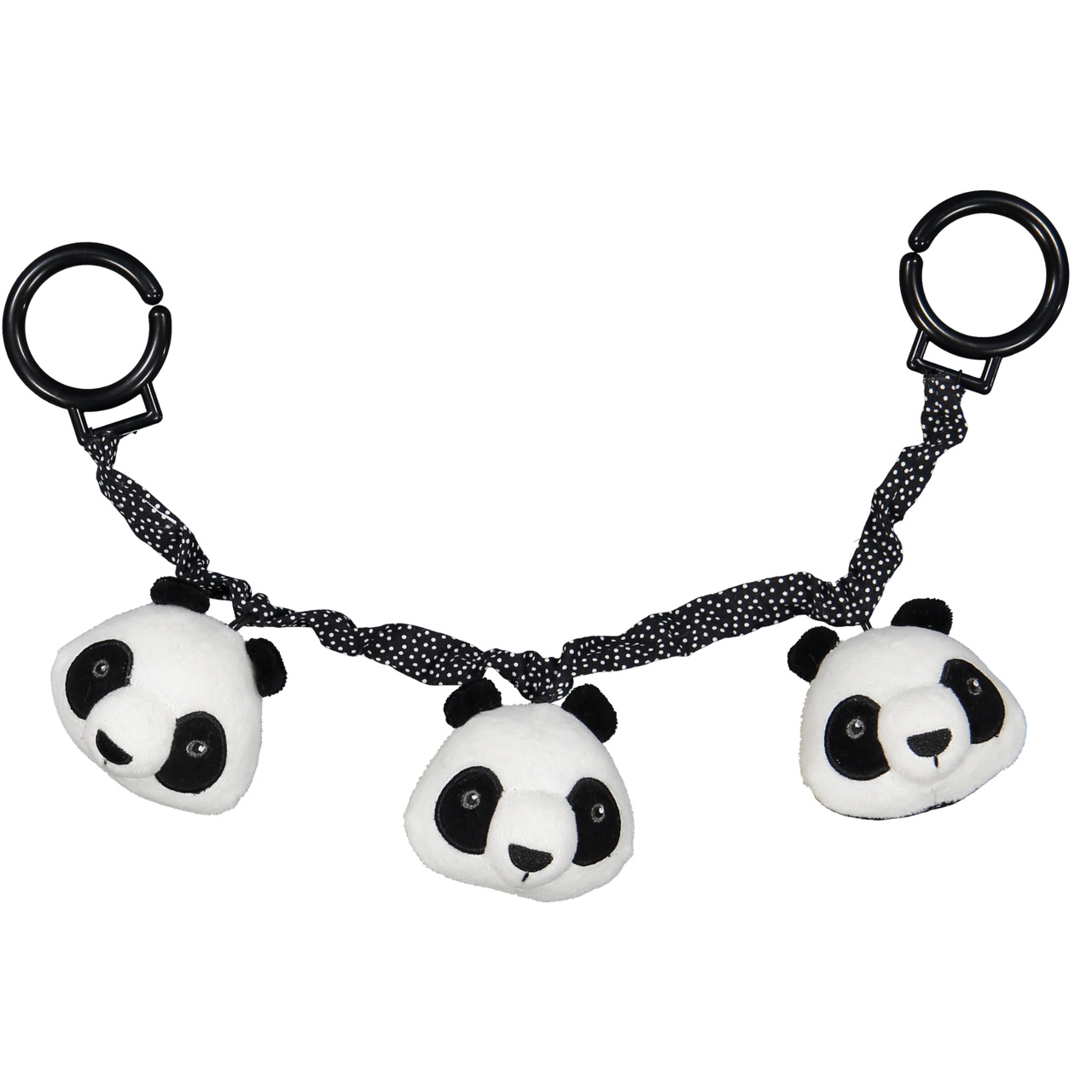 Stroller toy panda Black/white