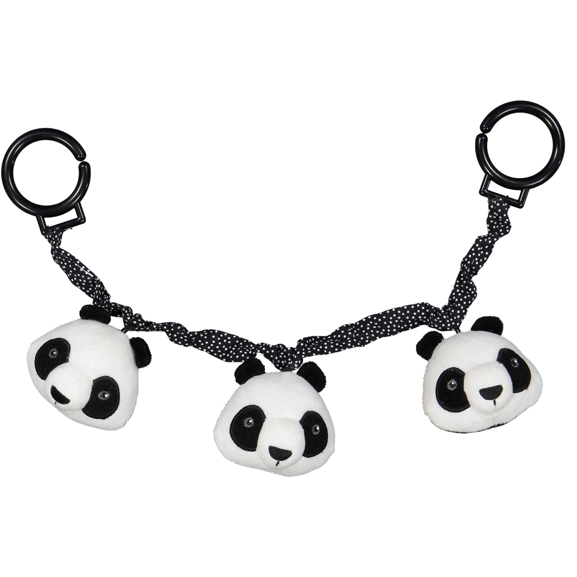 Stroller toy panda Black/white