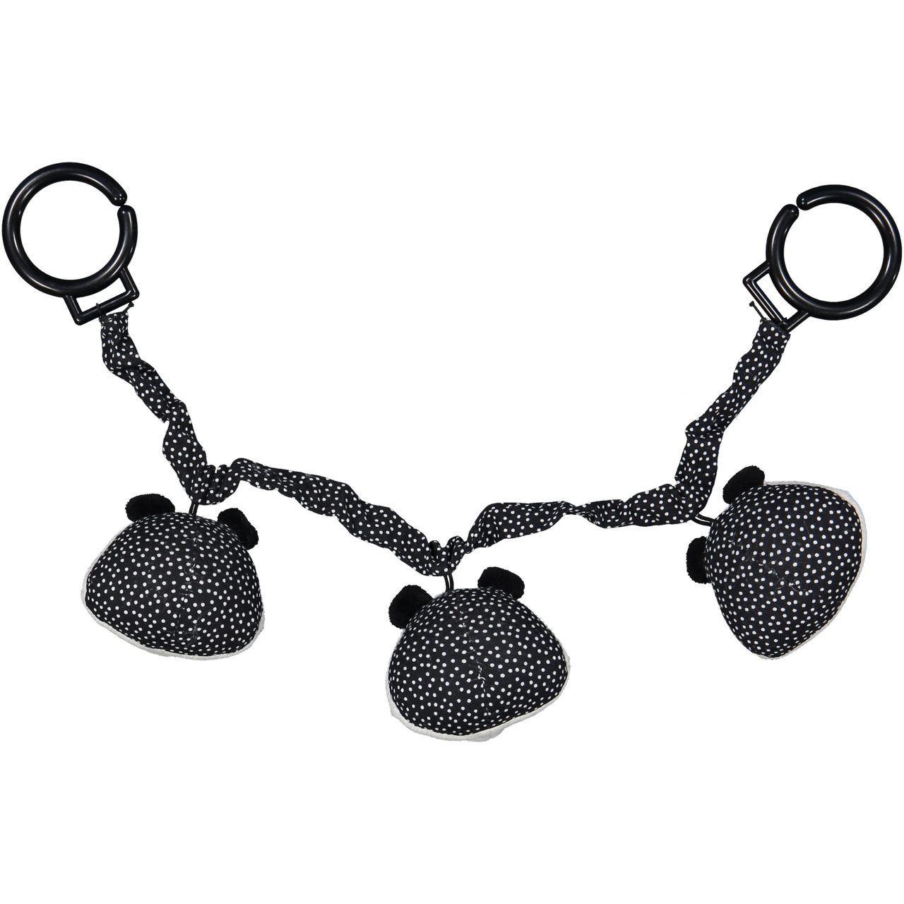 Stroller toy panda Black/white