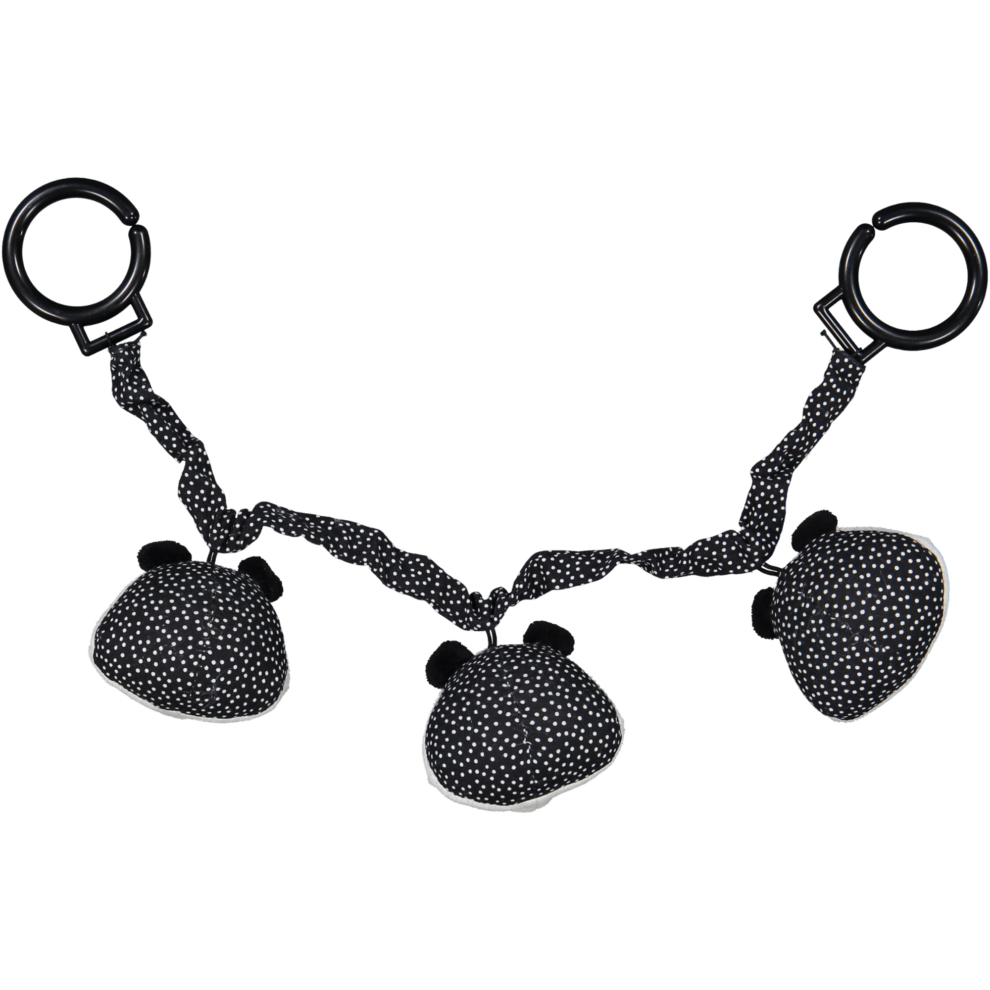 Stroller toy panda Black/white