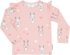 Bamboo fllounce sweater L.S Pink lama 134/140