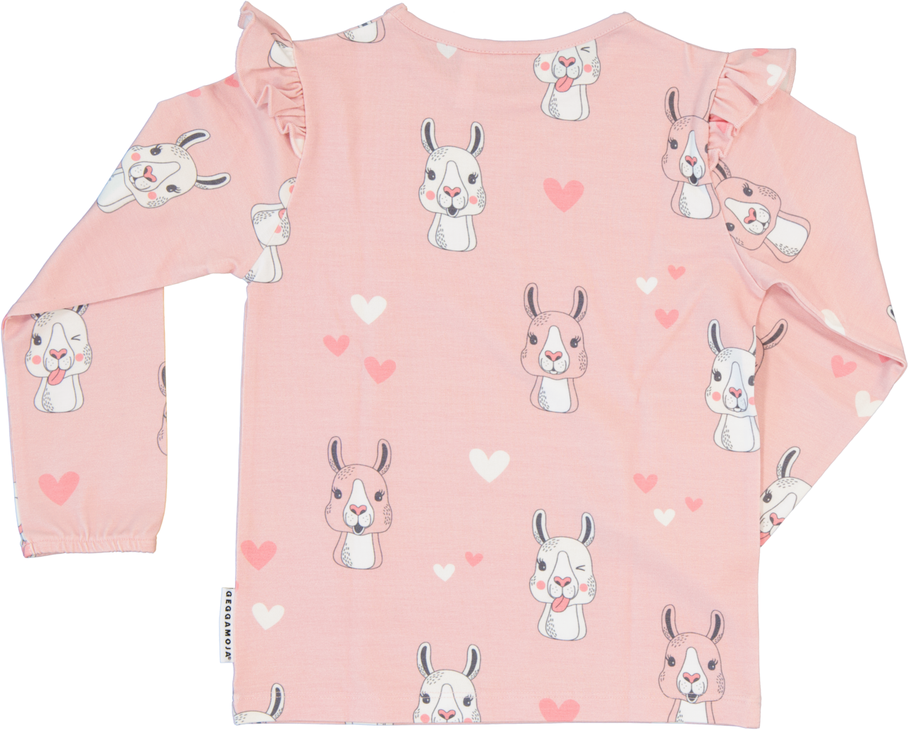 Bamboo fllounce sweater L.S Pink lama 134/140