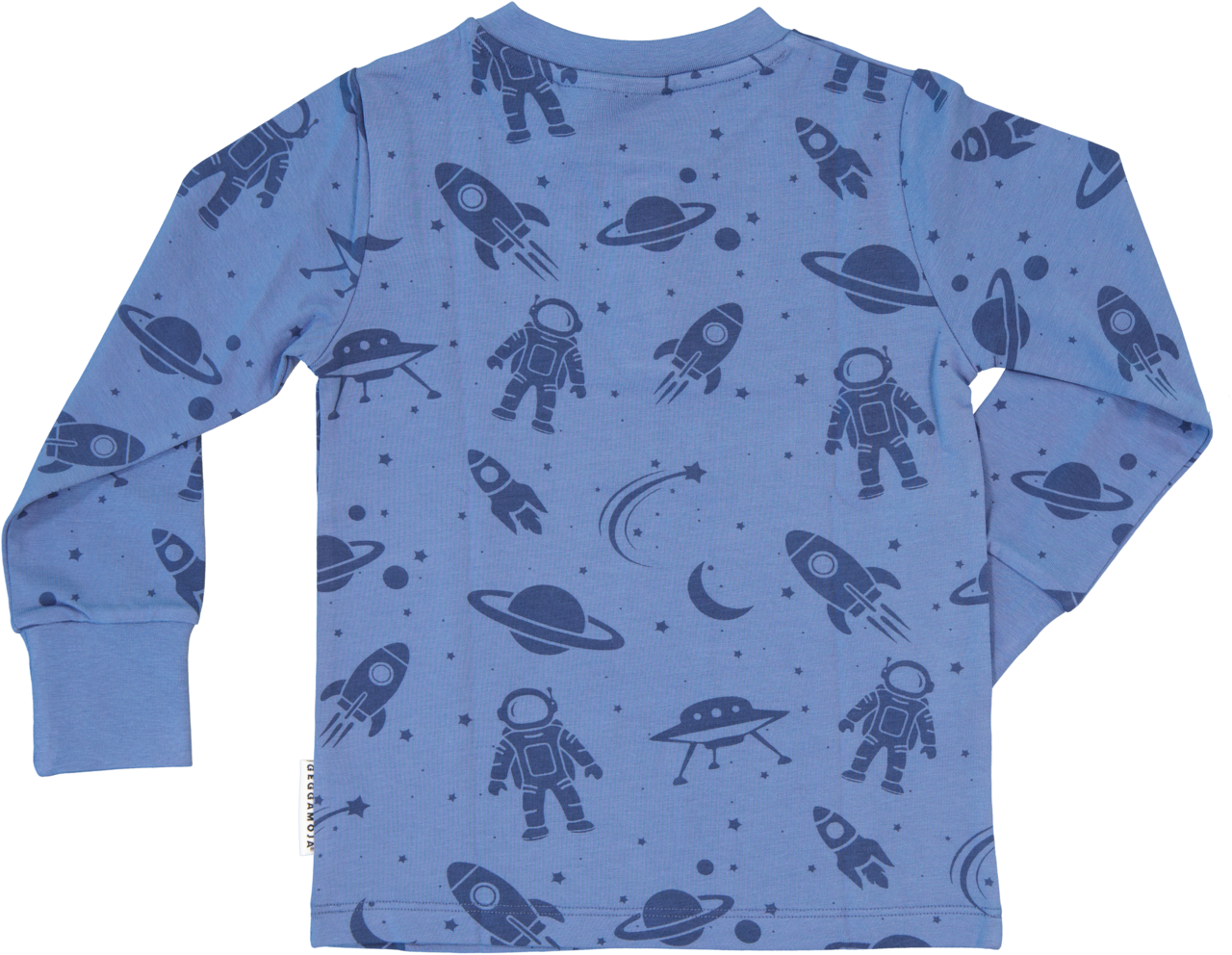 Opa-Shirt Bambus Blauer Astronaut 122/128