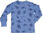 Opa-Shirt Bambus Blauer Astronaut 122/128