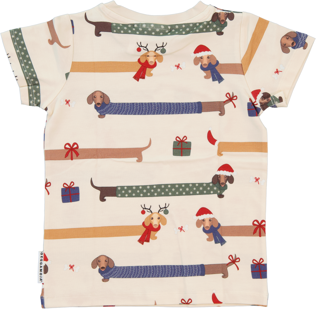 Bamboo T-shirt Santa dogs