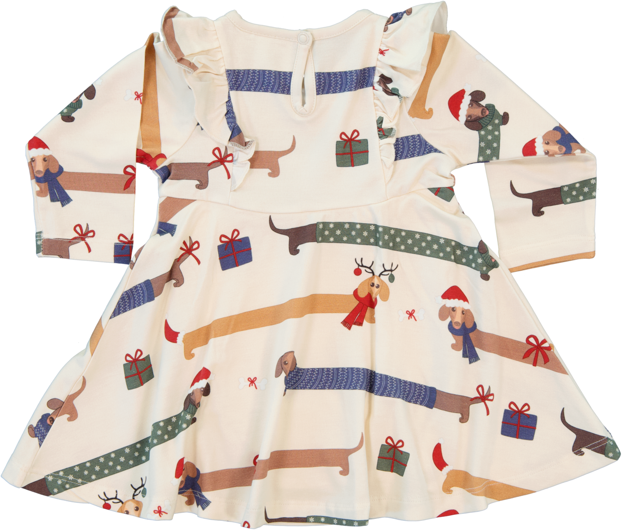 Kleid Bambus Dackel 122/128