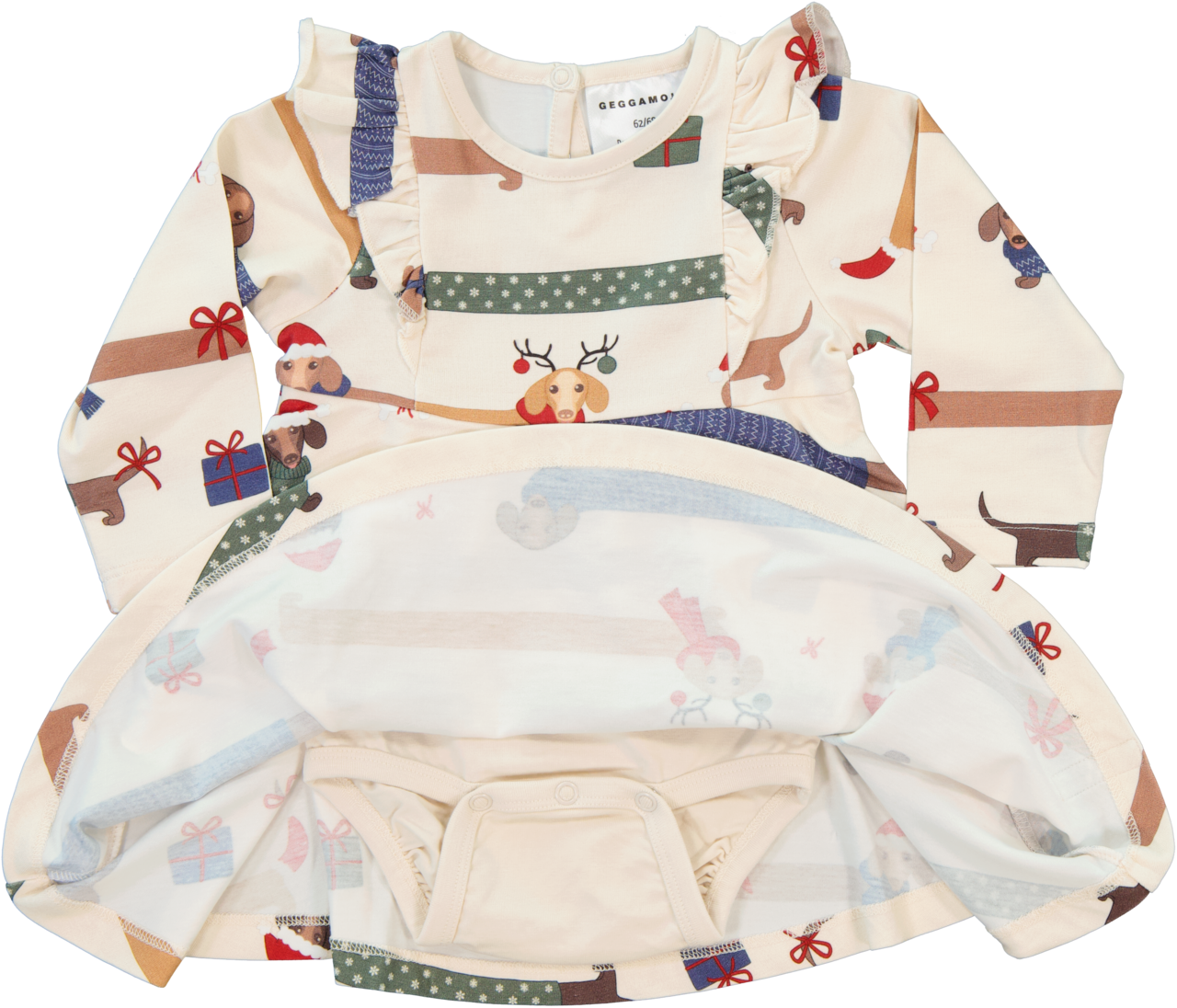 Kleid Bambus Dackel 122/128