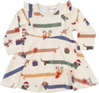 Kleid Bambus Dackel 122/128