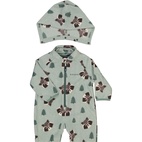 Fleece overall Green Racoon