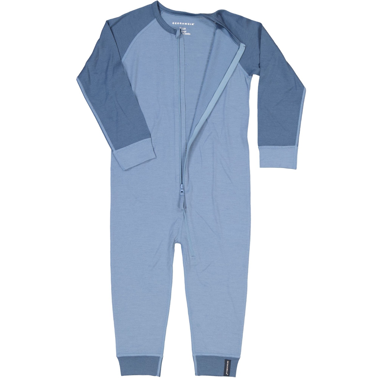 Unterwäsche Overall Merinowolle Blau