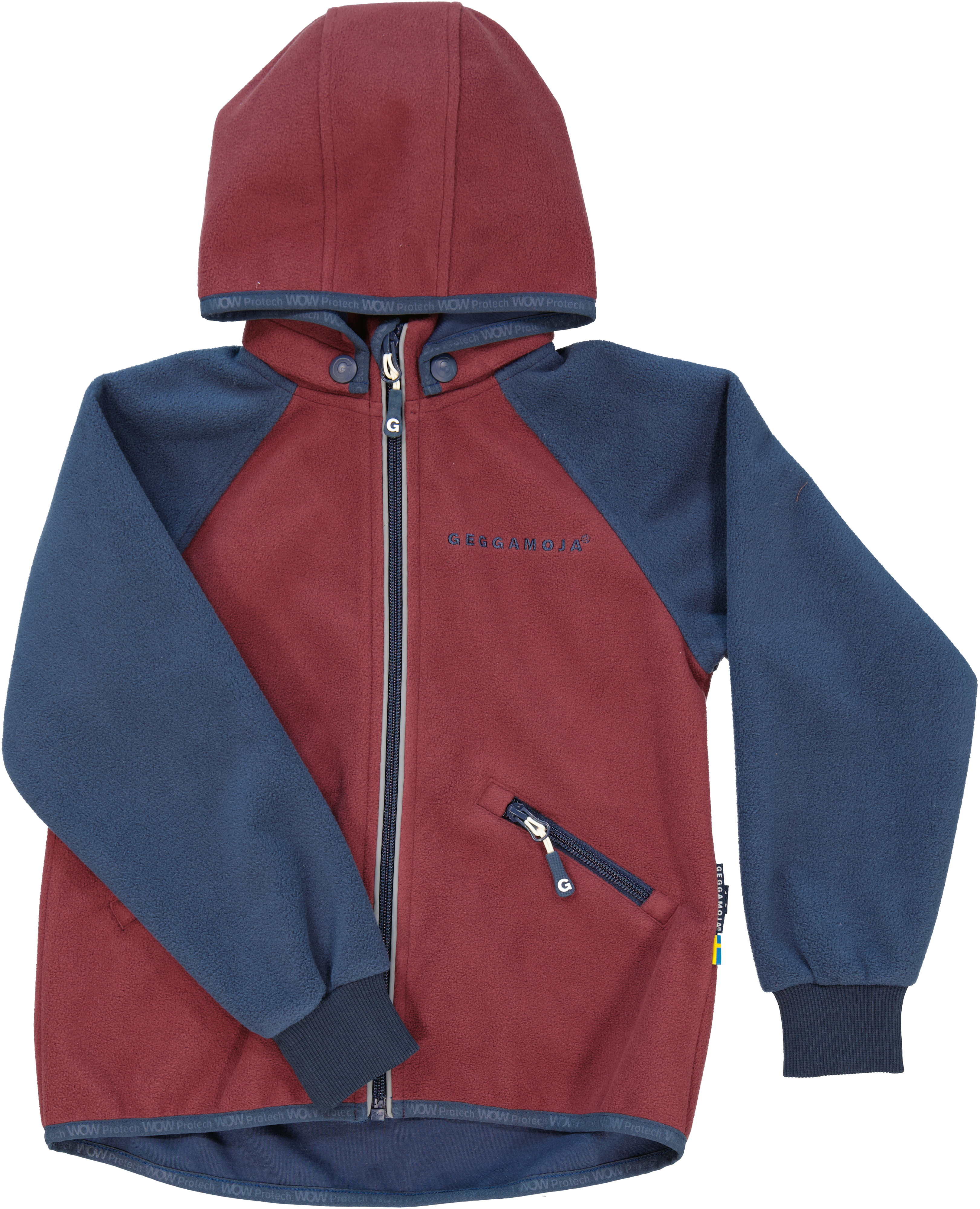 Wind fleece jacket Burgundy