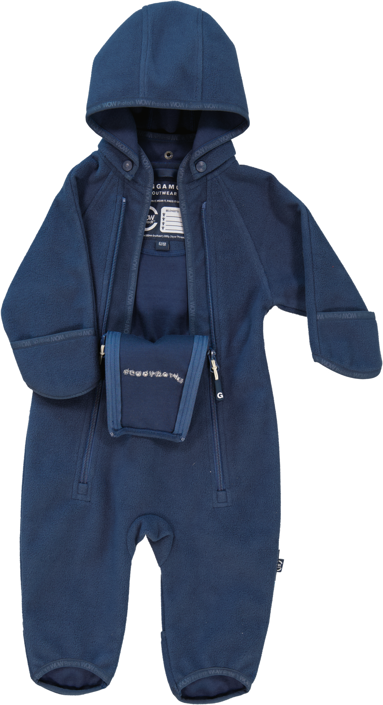 Wind fleece overall Navy 50/56
