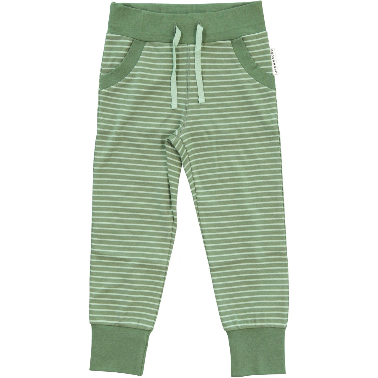 Longpants Mossgr/gr str  134/140