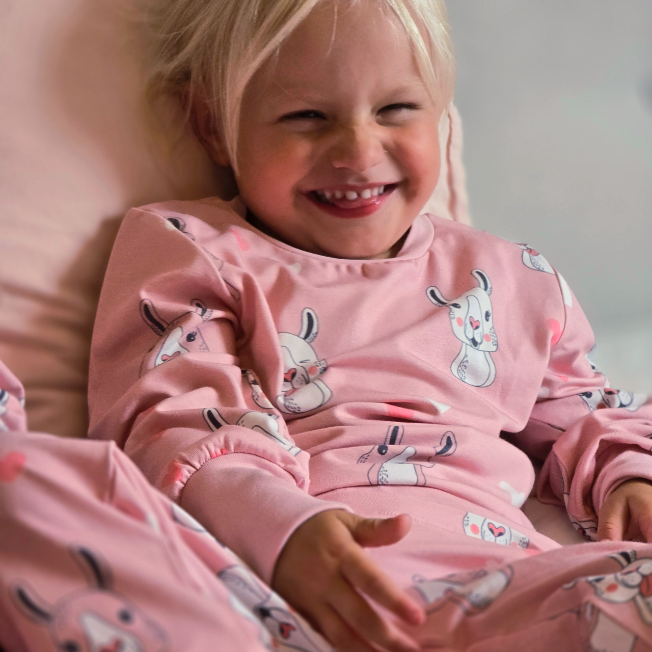 Two piece pyjamas Pink lama 122/128