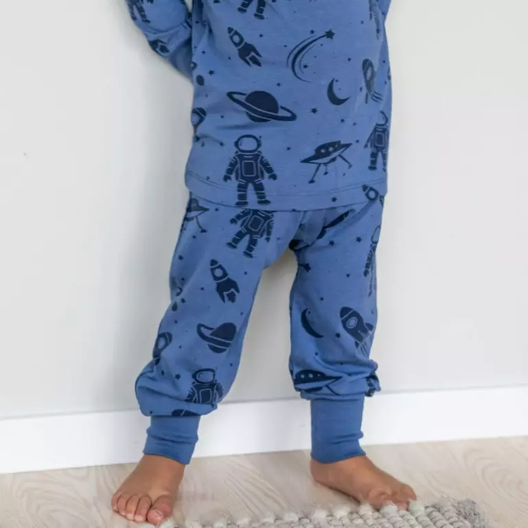 Babybyxor Bambu Blå Astronaut