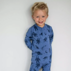 Opa-Shirt Bambus Blauer Astronaut 122/128
