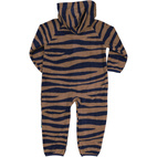 Fleeceoverall Blau/Braun 62/68