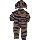 Fleeceoverall Blau/Braun 62/68