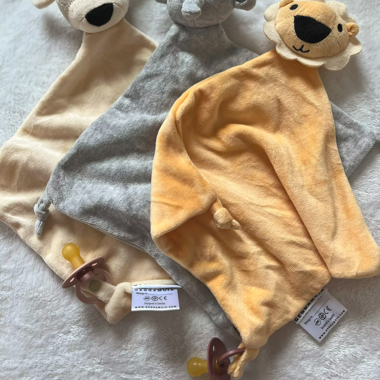 Velour blanket Yellow lion 86 One Size