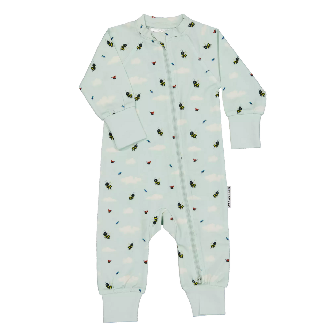 Humlan Djoj two-way zip pyjamas Mint sky  62/68