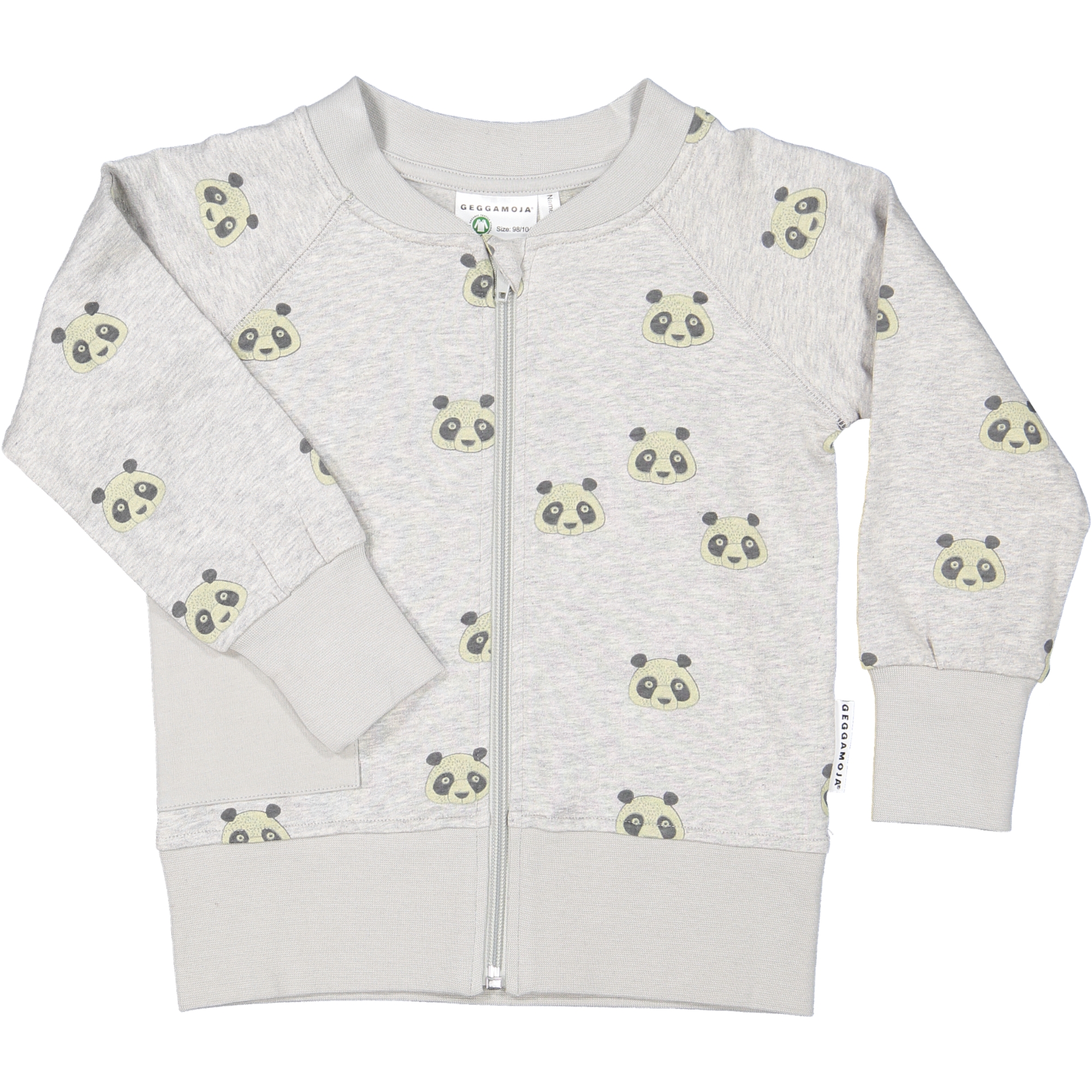 College zip Grey panda