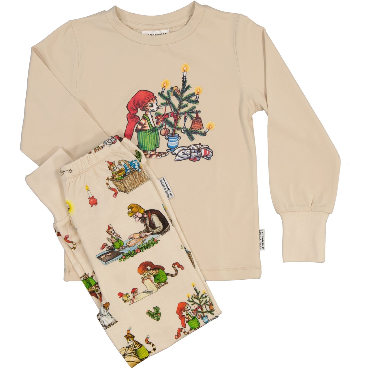 Pettson and Findus Two piece pyjamas Beige 74/80