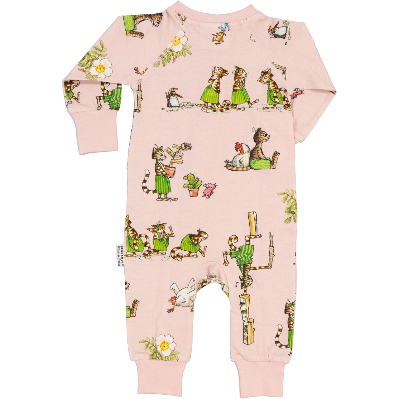 Pettson and Findus Pyjamas 2-way zip Dust pink  74/80