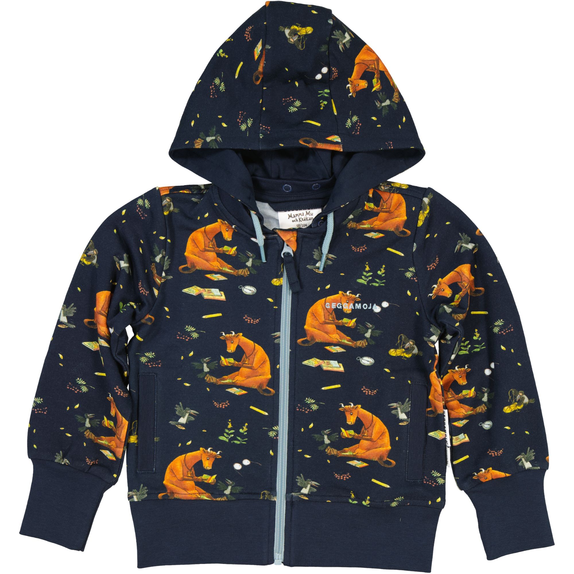 Hoodie Mamma Mu och Kråkan Blå