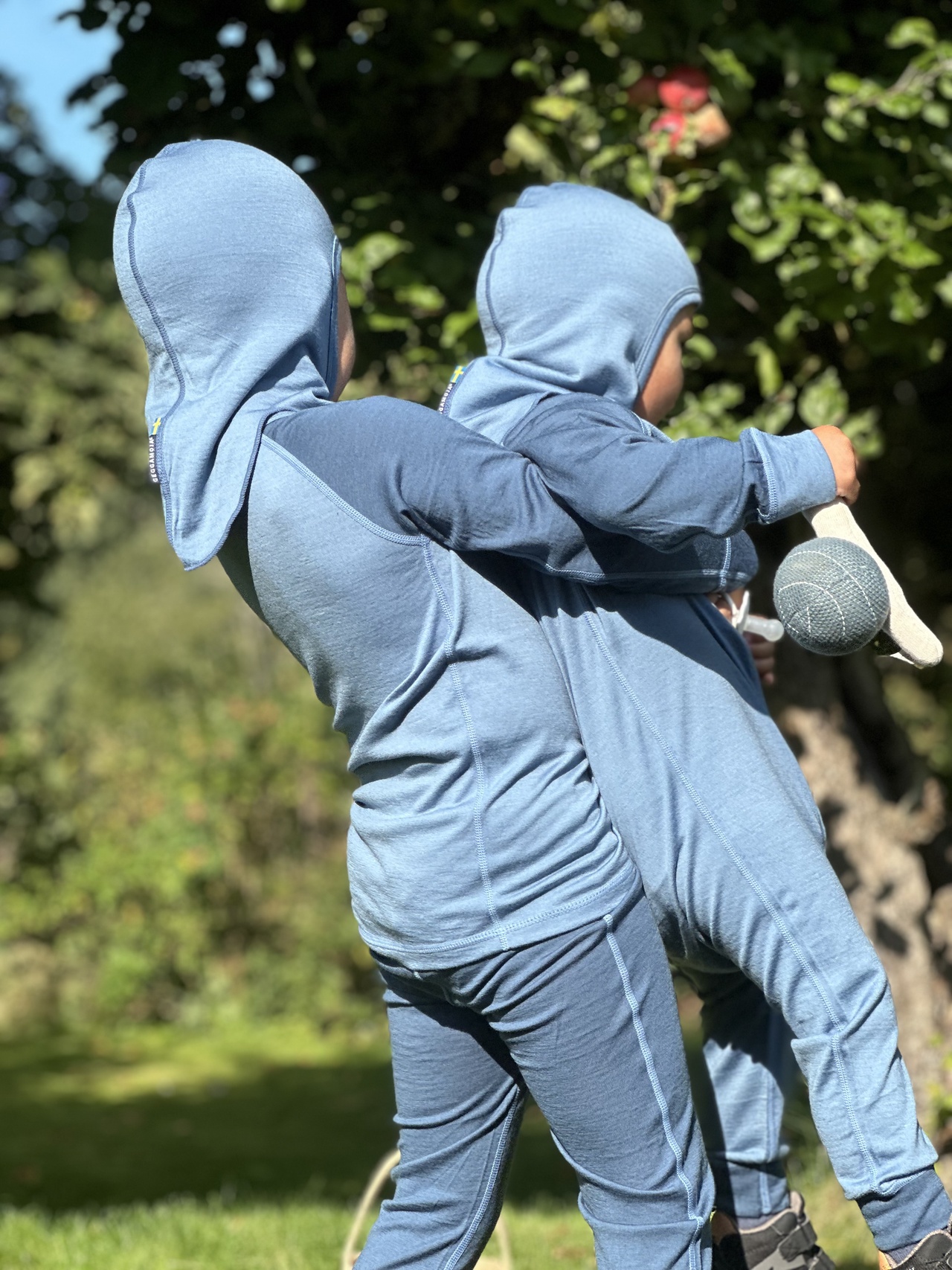 Balaclava merinovillaa Sininen One Size