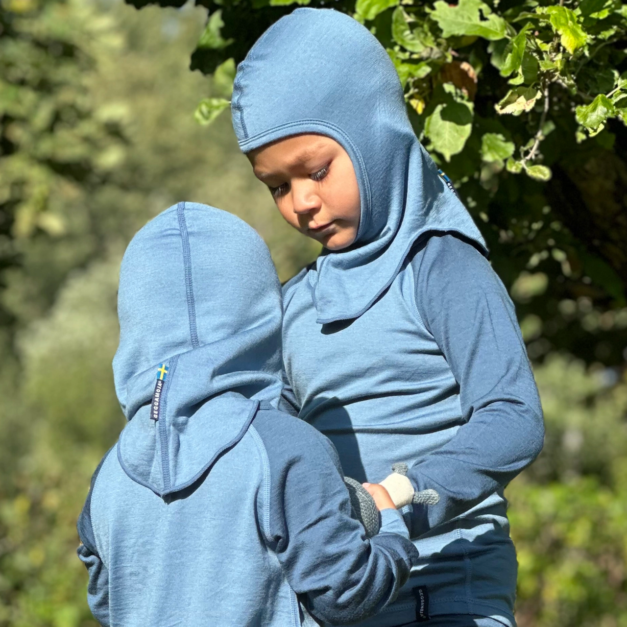 Balaclava merinovillaa Sininen One Size