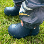 Fodrade gummistövlar/Allvädersstövlar Navy 26