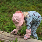 Regnvantar fleecefodrade Moln Rosa 6-8 år