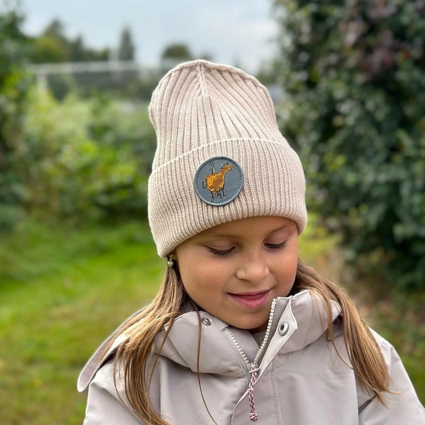 Mamma Mu Knitted beanie Beige