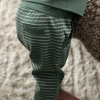 Longpants Mossgr/gr str  86/92