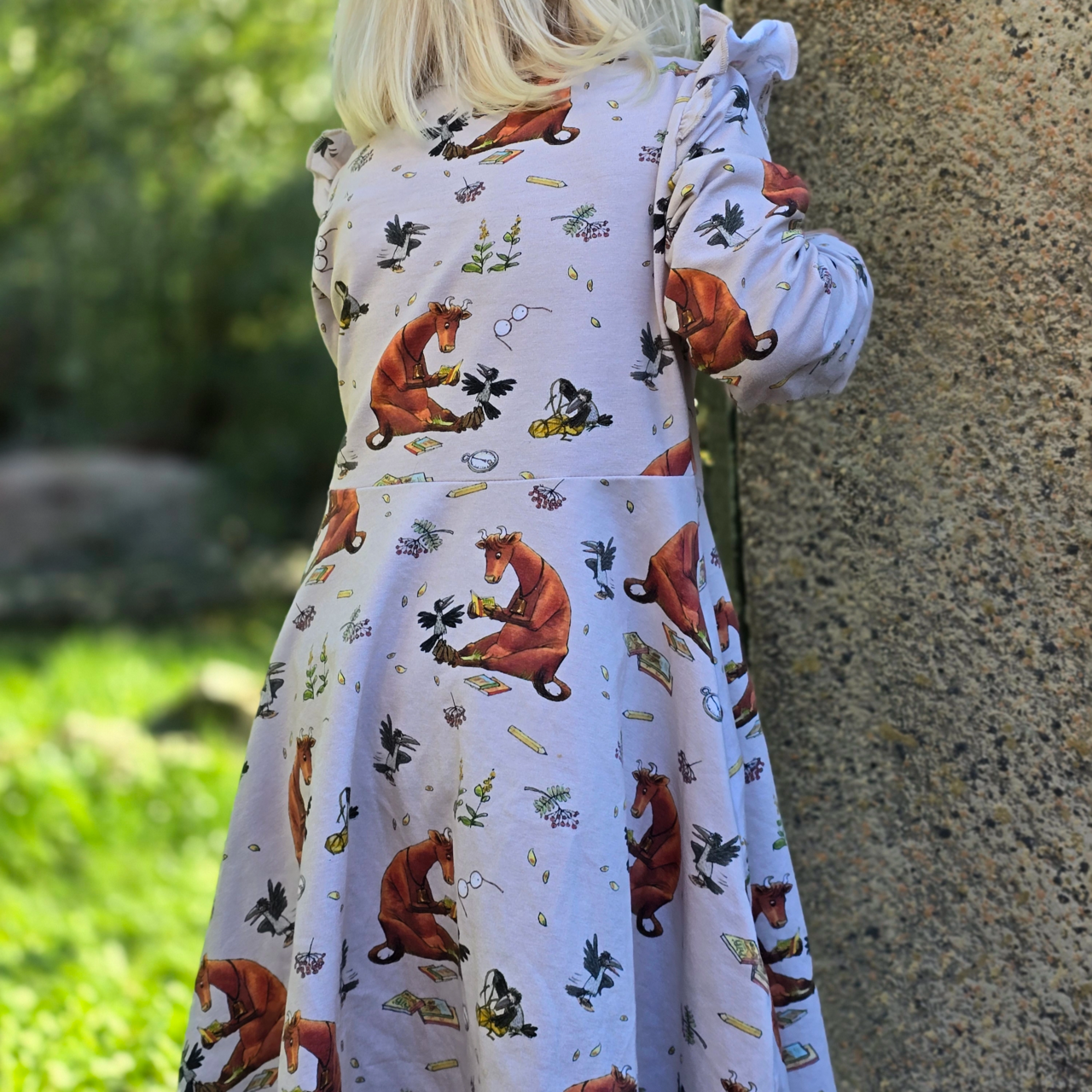 Mamma Mu Flared dress Beige