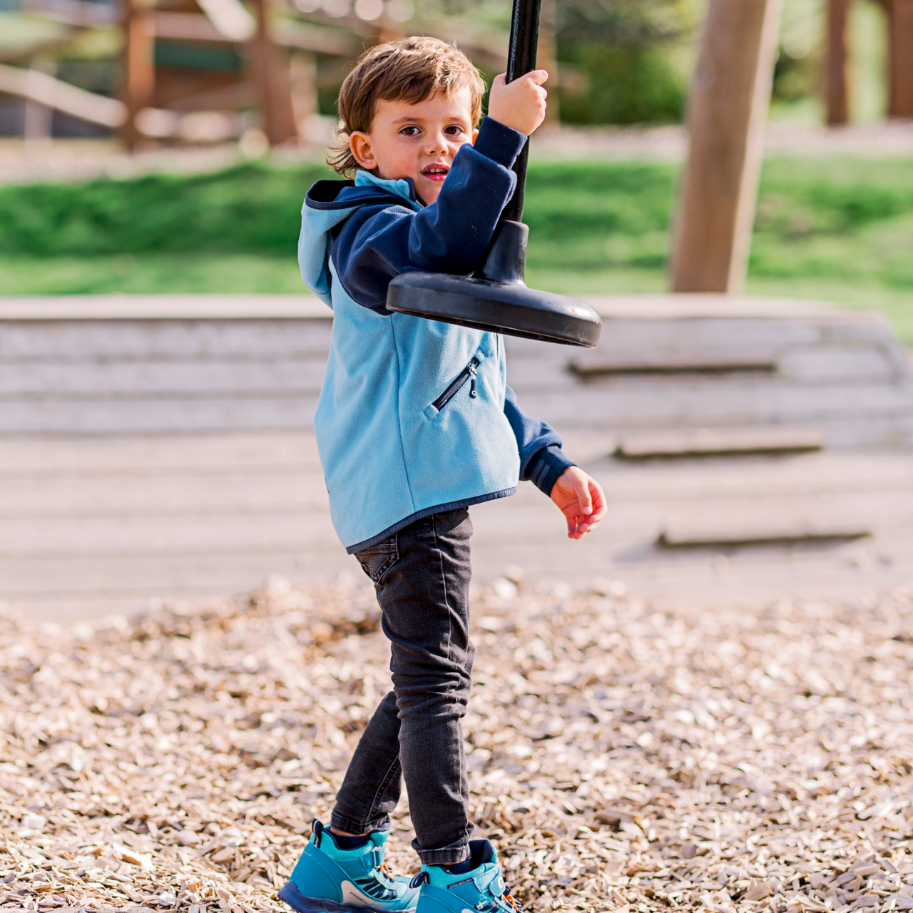 Windfleecejacke Blau 134/140