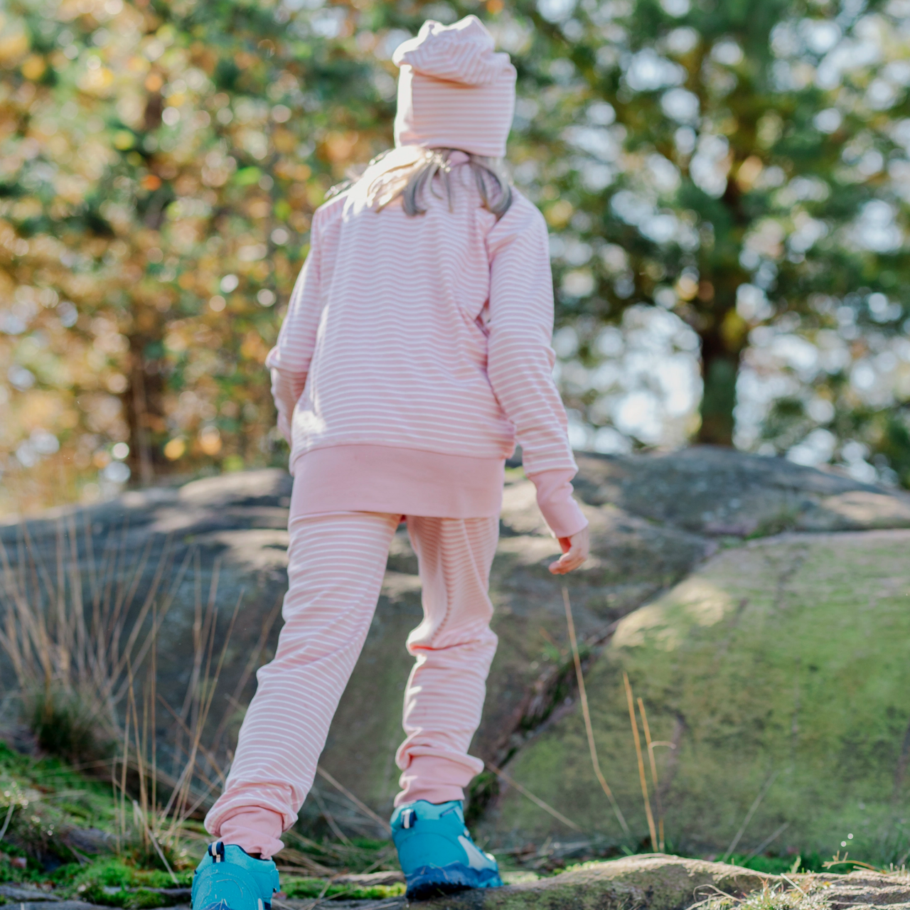 Zip sweater Pink/offwhite  146/152