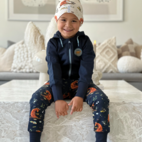 Mamma Mu College hoodie Navy Patch  74/80