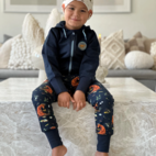Mamma Mu College hoodie Navy Patch  74/80