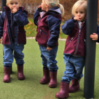 Gefütterte Gummistiefel Burgundy 32