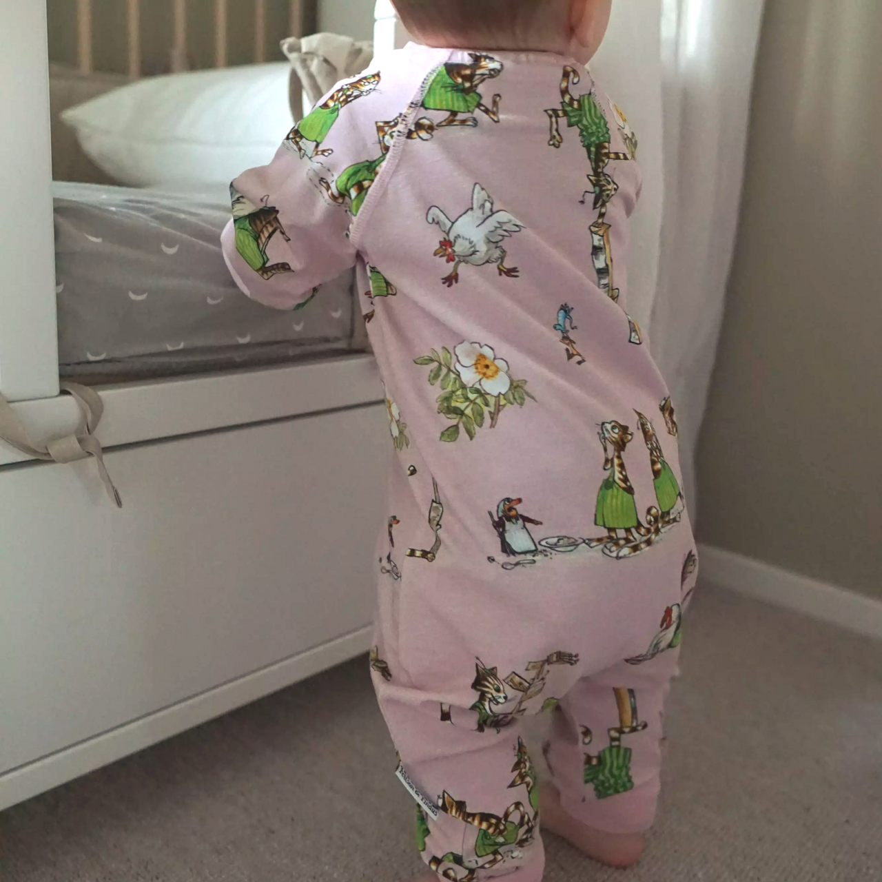 Pettson and Findus Pyjamas 2-way zip Dust pink  74/80