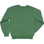 Knitted crew neck sweater Mossgreen  134/140
